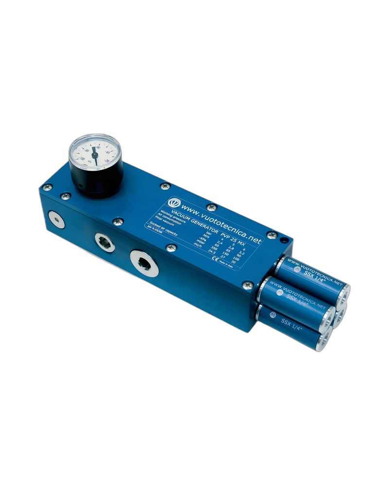 Multi-stage vacuum generators PVP 25 MX / MXLP